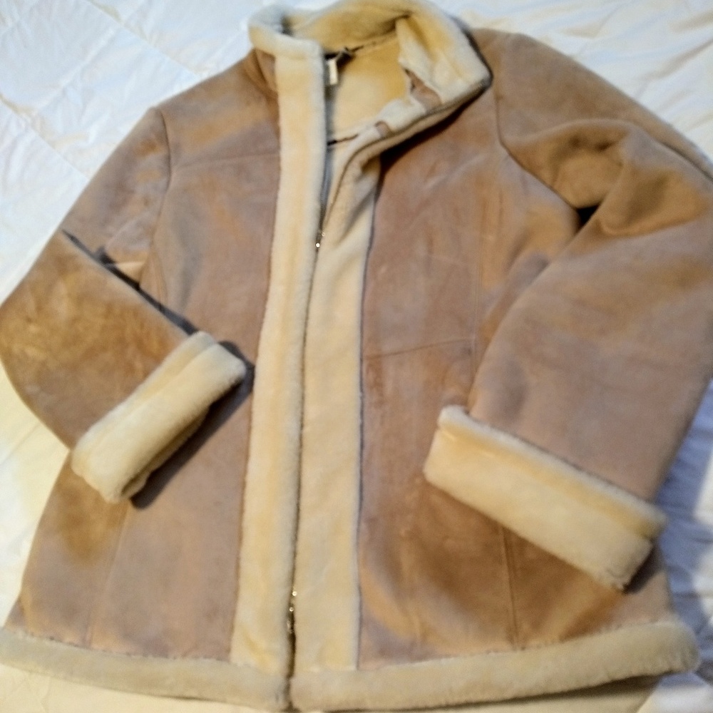 Nine & Company faux suede/shearling Jacket Medium
